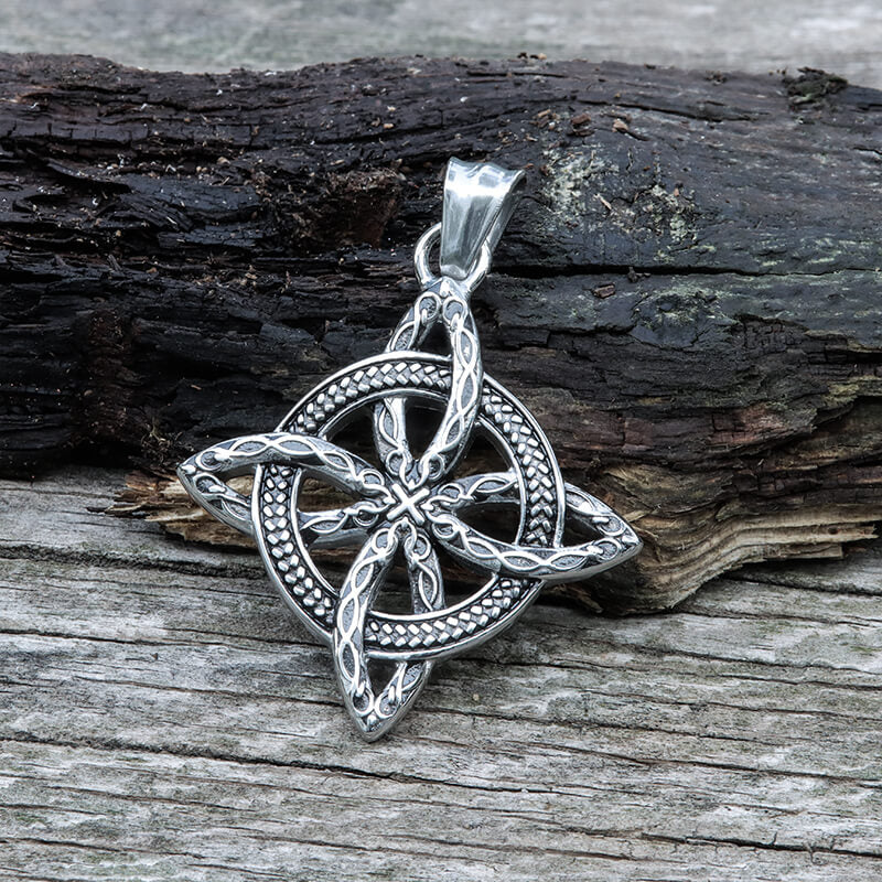 Vintage Witch’s Knot Stainless Steel Pendant | Gthic.com