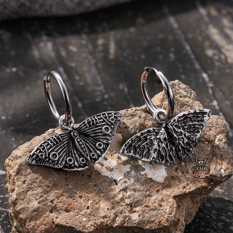 Vintage Witchcraft Butterfly Moth Alloy Earrings – GTHIC