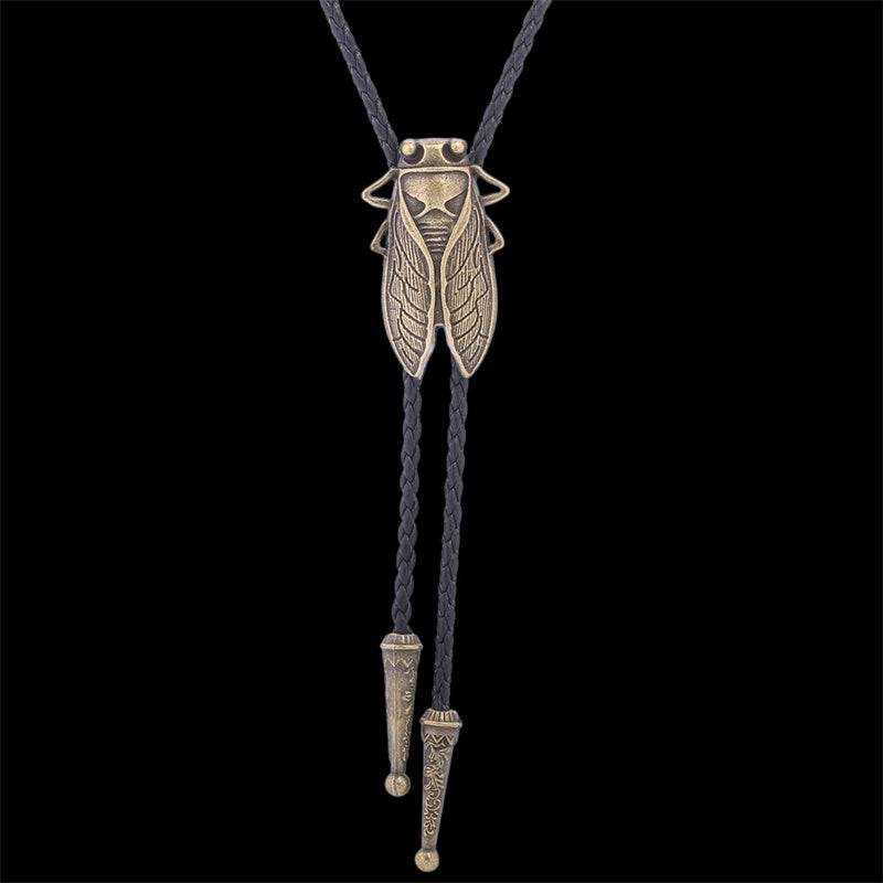 Vintage Wolf Head Alloy Animal Bolo Tie | Gthic.com