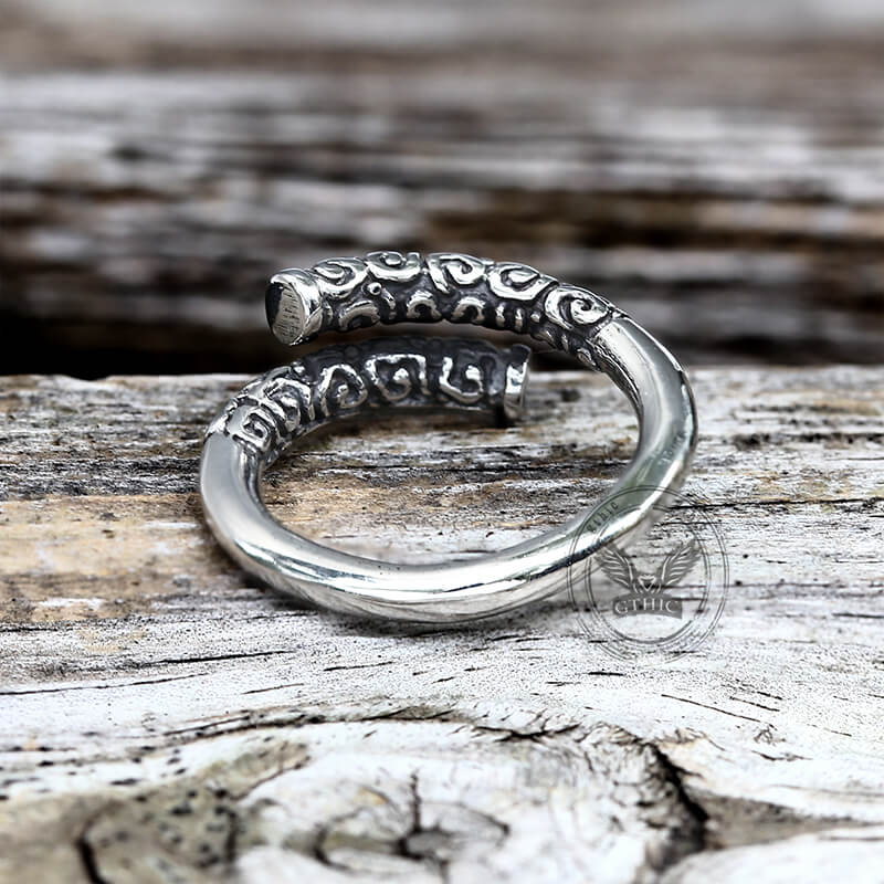Vintage Wukong Jin Gu Bang Stainless Steel Ring