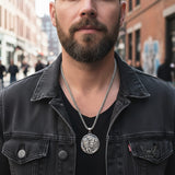 Vintage Zakiram Stainless Steel Round Pendant | Gthic.com