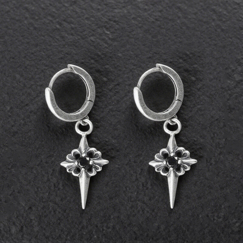 Vintage Zircon Polaris Sterling Silver Earrings