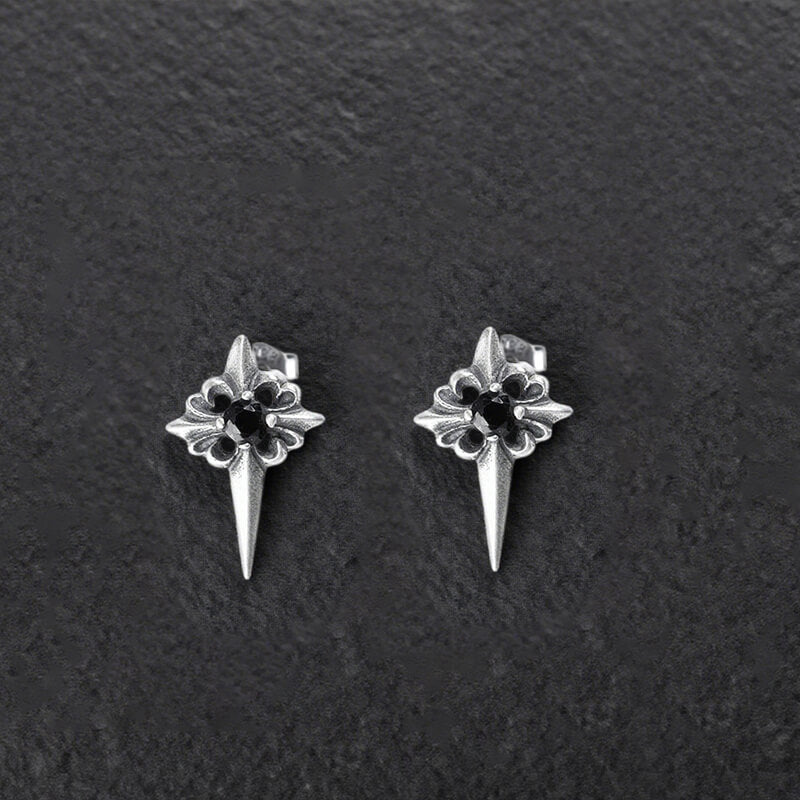 Vintage Zircon Polaris Sterling Silver Earrings