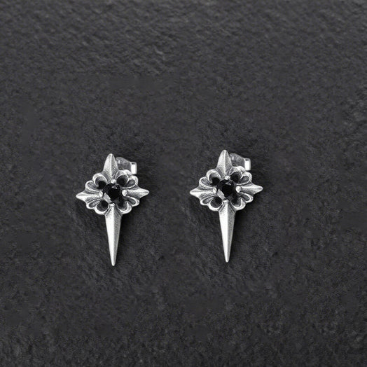 Vintage Zircon Polaris Sterling Silver Earrings