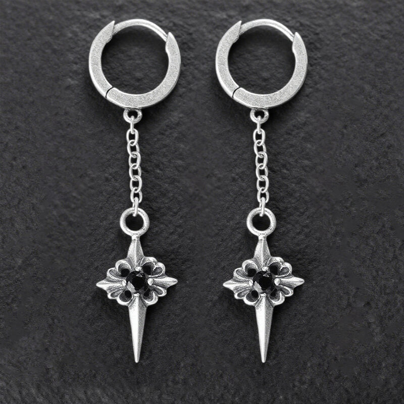 Vintage Zircon Polaris Sterling Silver Earrings