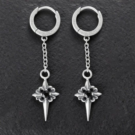 Vintage Zircon Polaris Sterling Silver Earrings