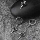 Vintage Zircon Polaris Sterling Silver Earrings | Gthic.com