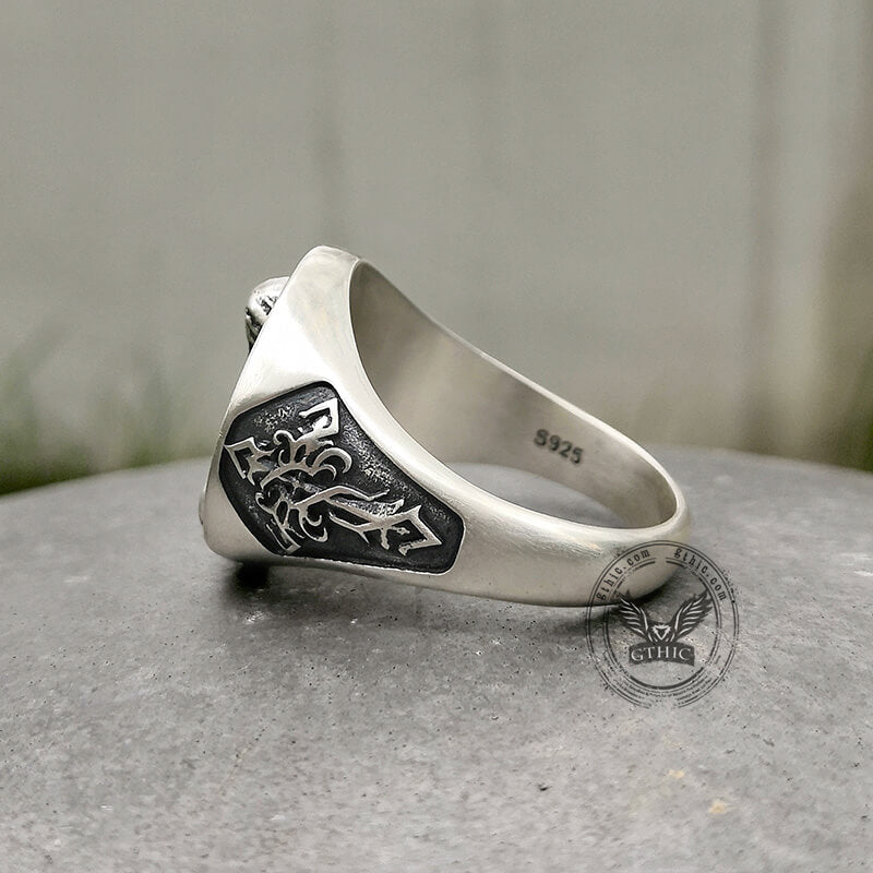 Virgin Mary Prayer Sterling Silver Ring
