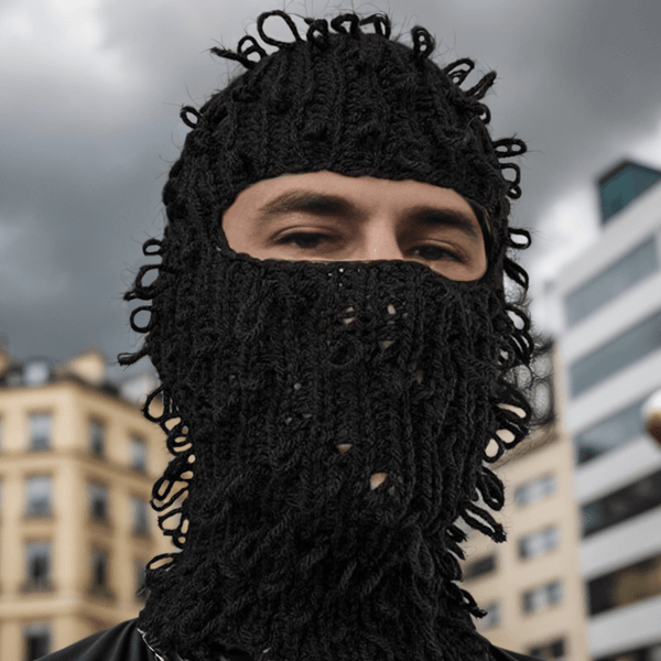 Wacky Sports Knitted Balaclava Hat