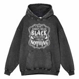 Washed Distressed English Letter Hoodie Sweatshirt T-shirt | Gthic.com