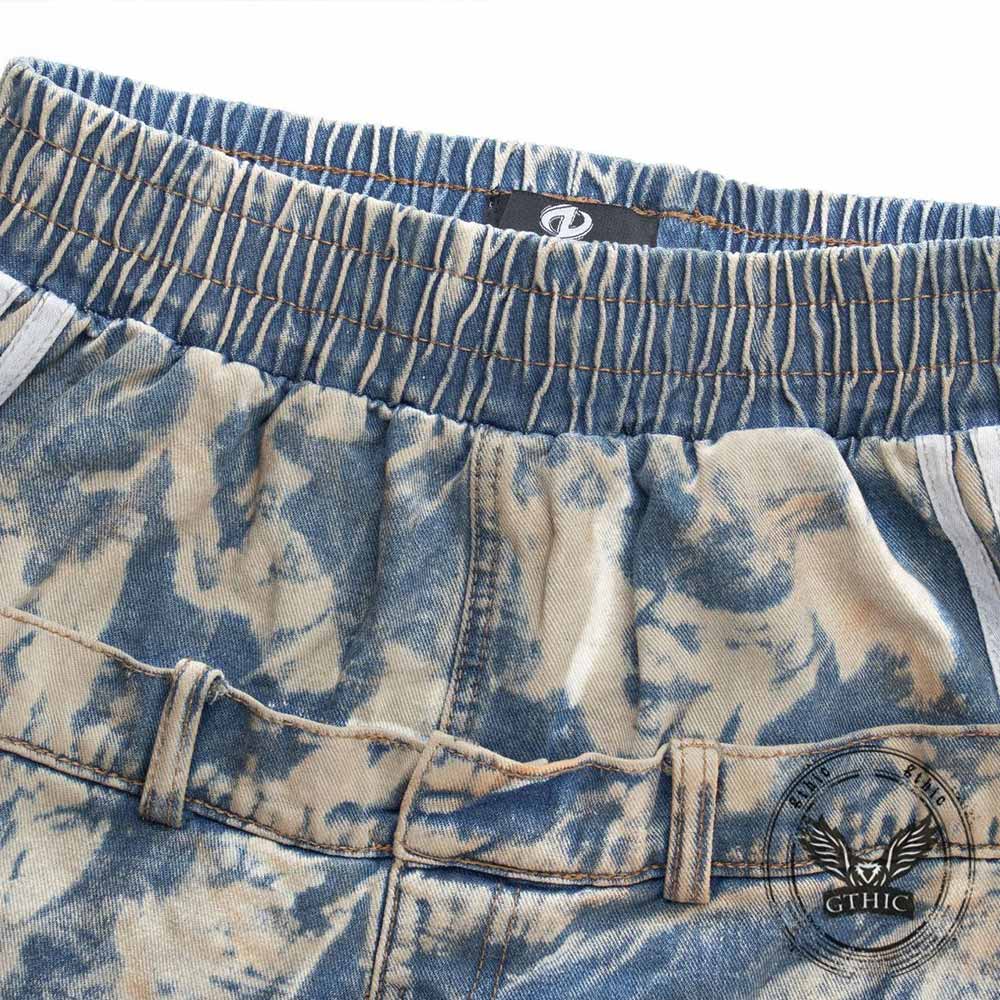 Wasteland-Style Y2K Washed Distressed Baggy Jeans