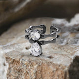 Water Drop Alloy Open Gothic Ring | Gthic.com