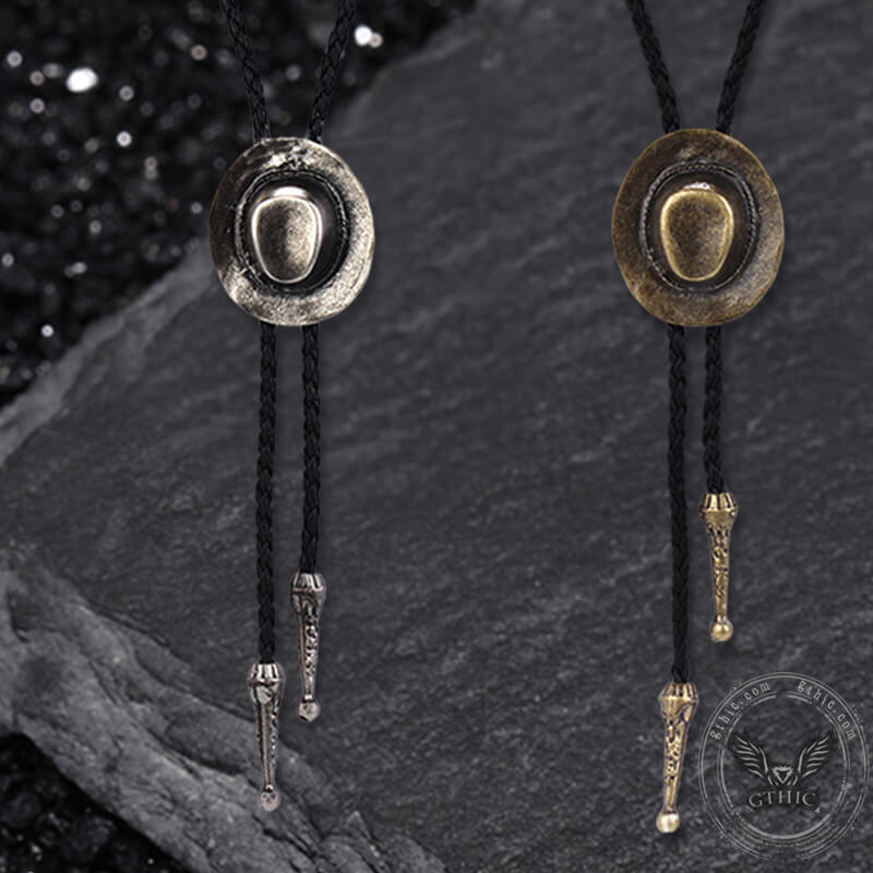 Western Cowboy Hat Design Alloy Bolo Tie | Gthic.com