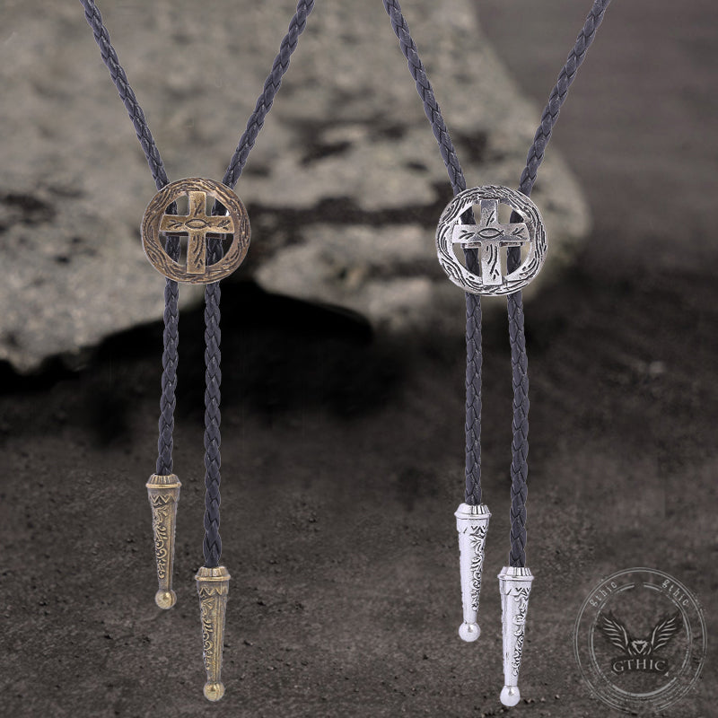 Western Cross Vintage Alloy Bolo Tie | Gthic.com