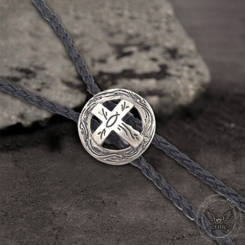 Western Cross Vintage Alloy Bolo Tie