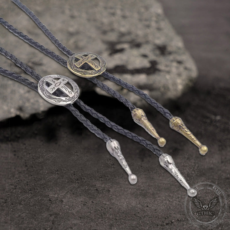Western Cross Vintage Alloy Bolo Tie