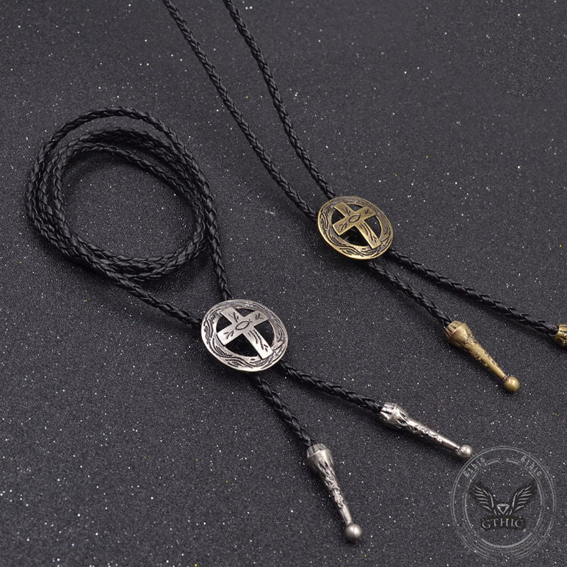 Western Cross Vintage Alloy Bolo Tie | Gthic.com