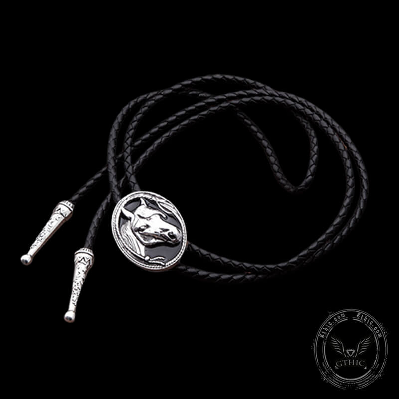 Western Horse Head Alloy Bolo Tie | Gthic.com