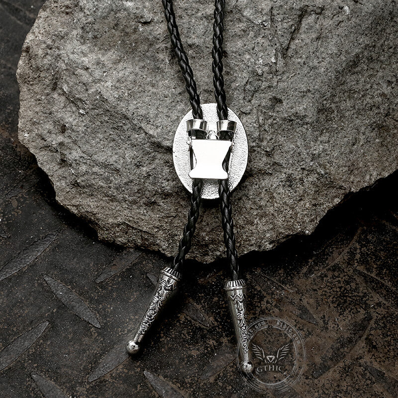 Western Horse Head Alloy Bolo Tie