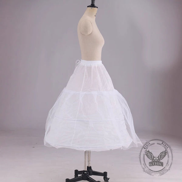 White Fishbone A-Line Wedding Dress Petticoat | Gthic.com