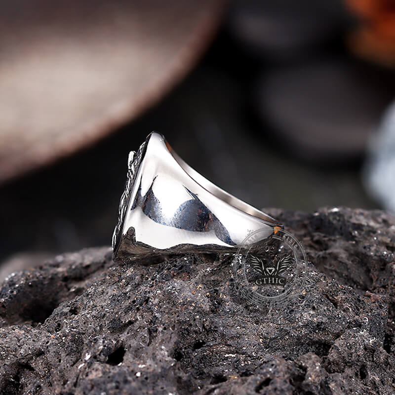 Wild Lion Stainless Steel Animal Ring