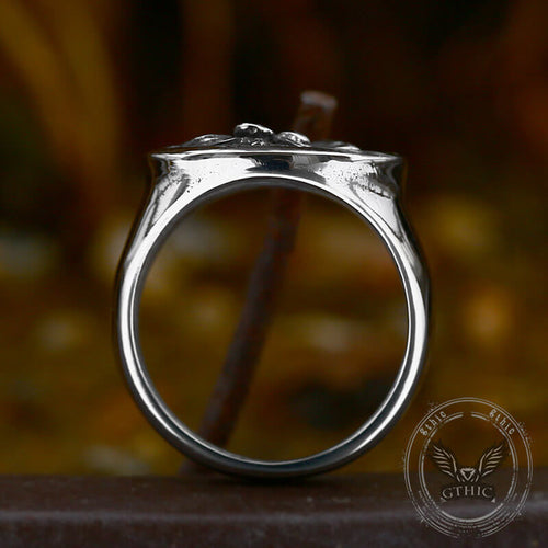 Wild Lion Stainless Steel Animal Ring | Gthic.com