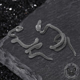 Winding Snake Stainless Steel Ear Cuffs | Gthic.com