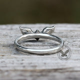 Winged Heart Stainless Steel Ring