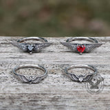 Winged Heart Stainless Steel Ring | Gthic.com