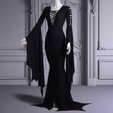 Vestido de lolita gótica de muñeca oscura