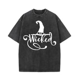 Witchcraft Print Vintage Washed T-shirt | Gthic.com