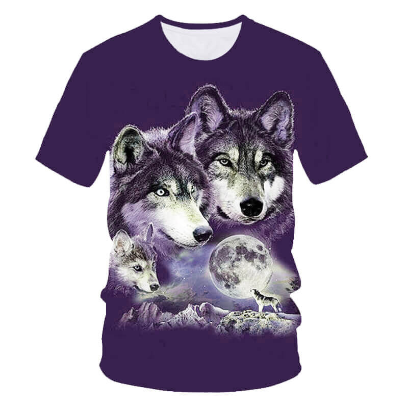 Wolf Family Polyester T-shirt | Gthic.com