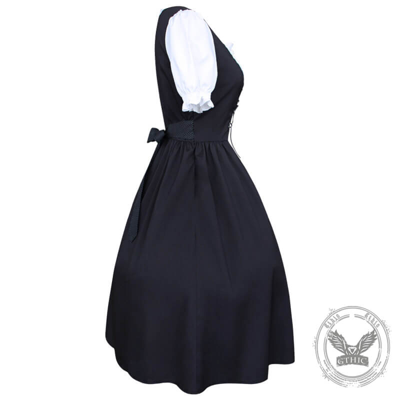 Women's Medieval Lace Up Costume Dress