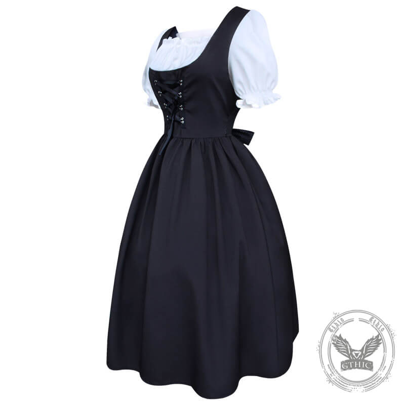 Women's Medieval Lace Up Costume Dress| Gthic.com