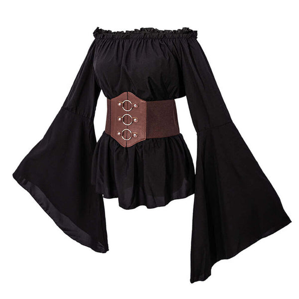Women's Medieval Renaissance Bat Sleeve Pirate Shirt | Gthic.com