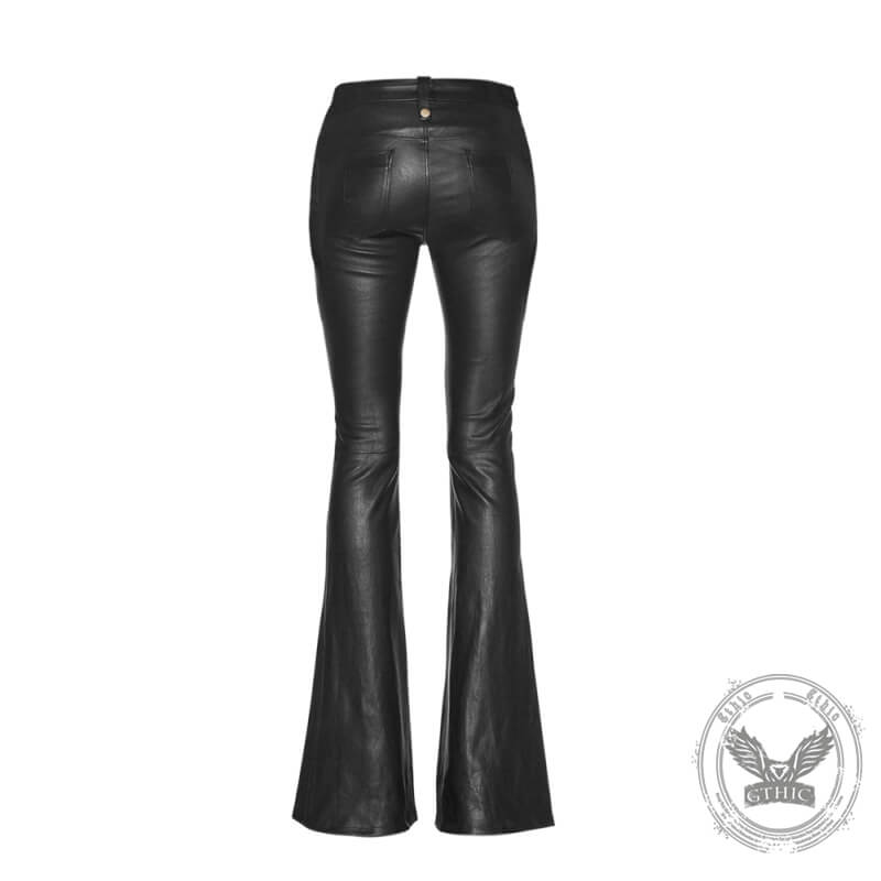 Women's Slim Lace-Up Flared Pants