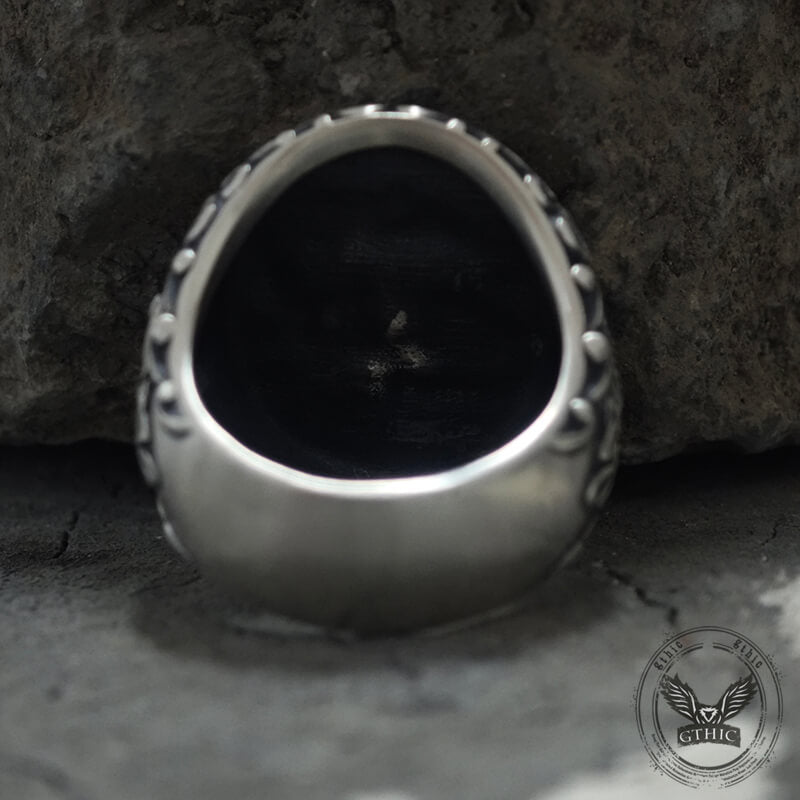 Wooden House Sterling Silver Viking Ring