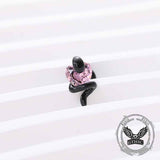 Wrapped Heart G23 Titanium Alloy Lip Stud Earrings