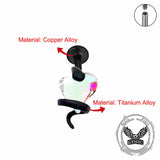 Wrapped Heart G23 Titanium Alloy Lip Stud Earrings