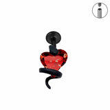 Wrapped Heart G23 Titanium Alloy Lip Stud Earrings