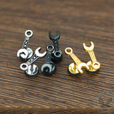 Wrench Shape Stainless Steel Stud Earrings | Gthic.com