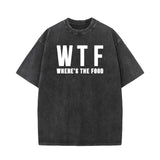 WTF Where’s The Food Vintage Washed T-shirt | Gthic.com