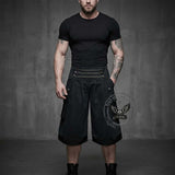 Y2K America Large Pockets Wide Leg Cargo Shorts | Gthic.com