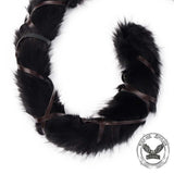 Y2K Faux Fox Fur Punk Plush Belt