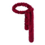 Y2K Faux Fox Fur Punk Plush Belt