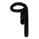 Y2K Faux Fox Fur Punk Plush Belt