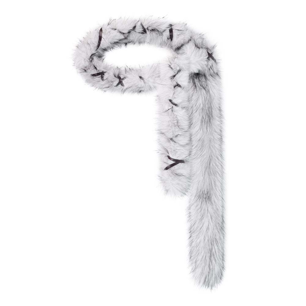 Y2K Faux Fox Fur Punk Plush Belt