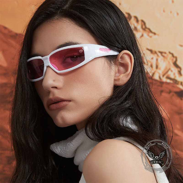 Y2K Future Style Large Frame Trendy Sunglasses 02 | Gthic.com