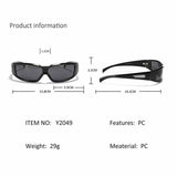 Y2K Future Style Large Frame Trendy Sunglasses