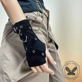 Y2K Gothic Short Half-Finger Sleeve Gloves | Gthic.com